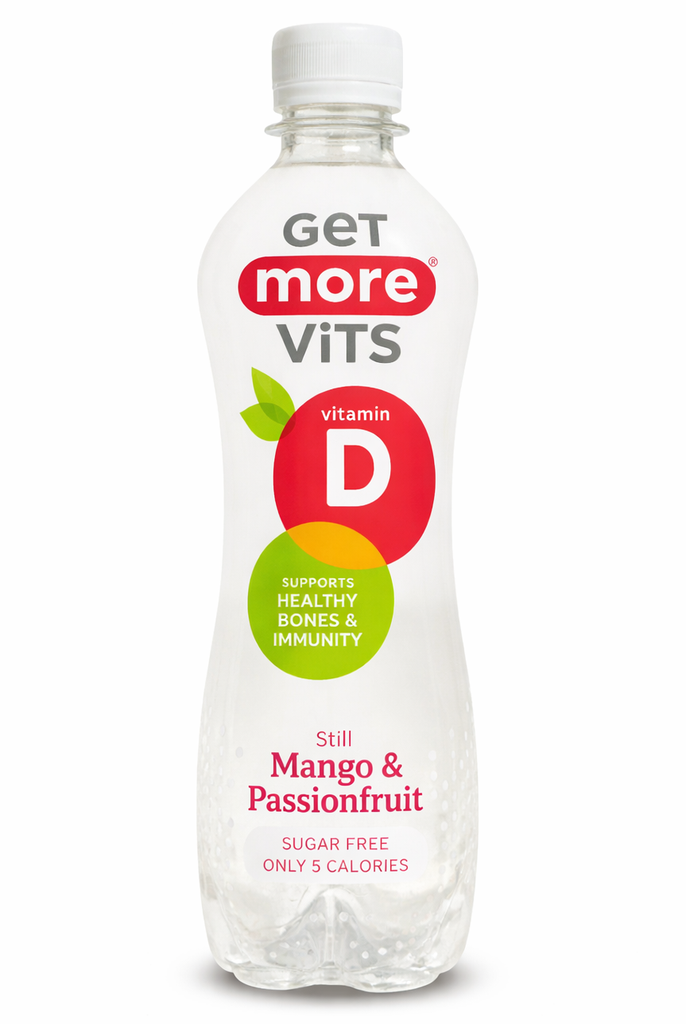 Get More Vits Still Vitamin Water - PET Mango and Passionfruit 500ml