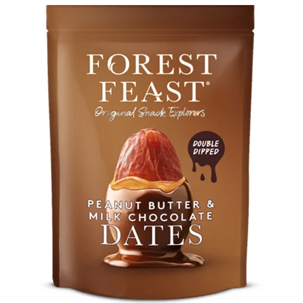 Forest Feast - Belgian Milk Choc Peanut Butter Dates (6x140g)