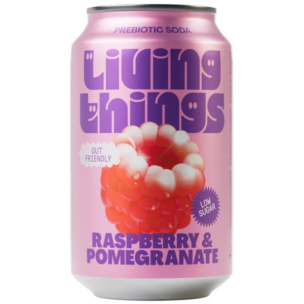 Living Things - Raspberry & Pomegranate Natural Soda 330ML