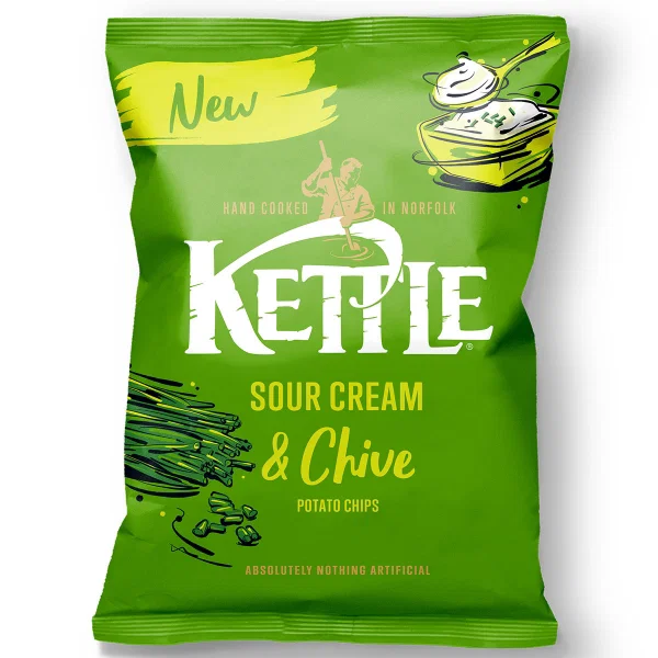 Kettle Chips - Sour Cream & Chive 130g