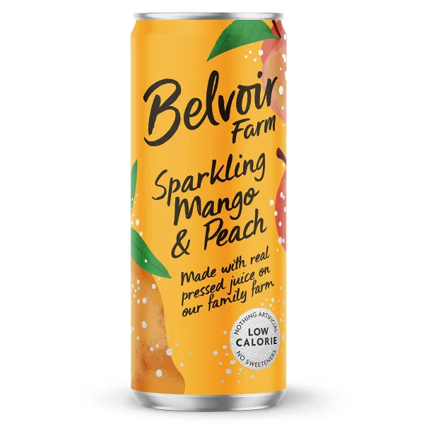 Belvoir Farm - CAN Sparkling Mango & Peach 330ml