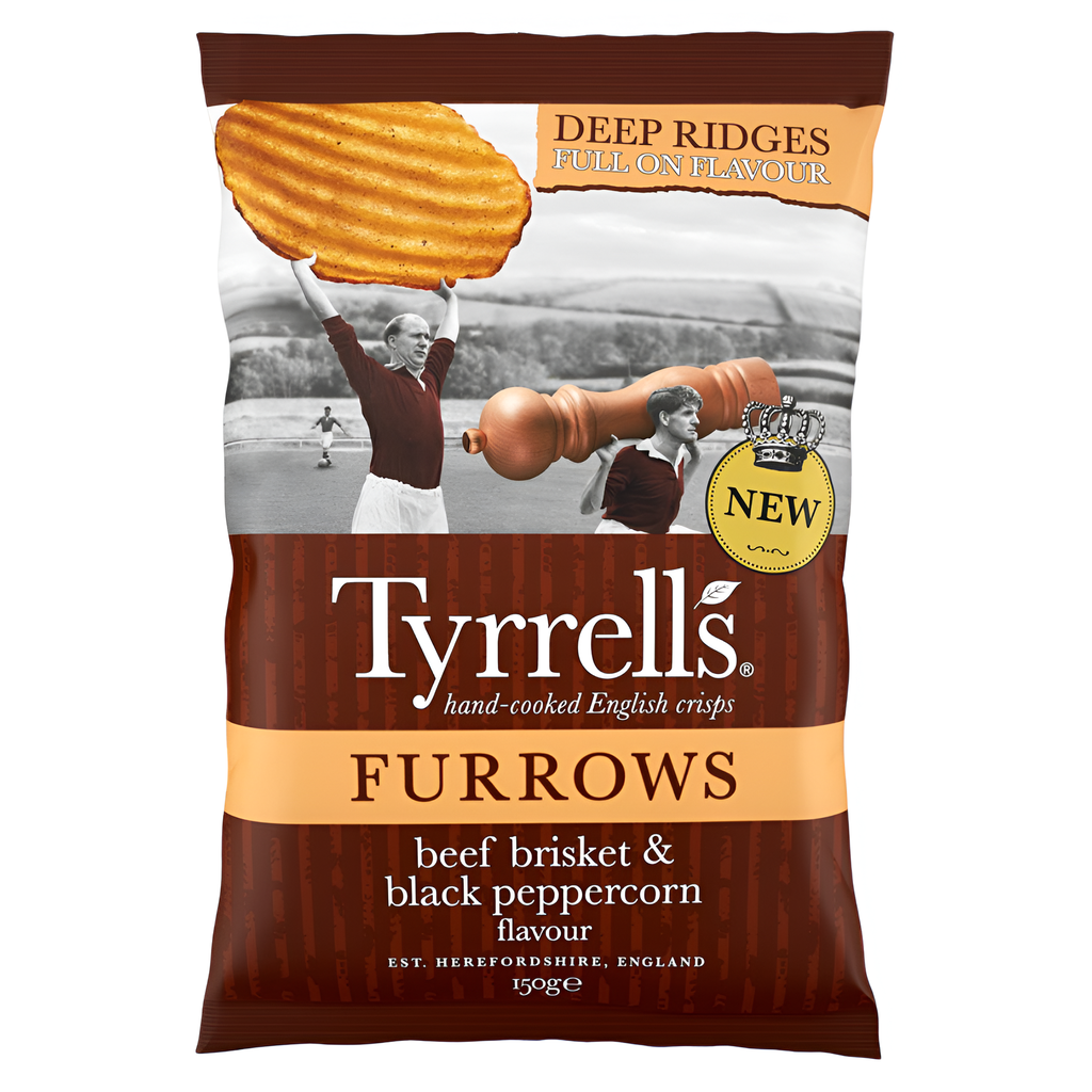 Tyrrells Furrows - Beef Brisket and Black Peppercorn 150g