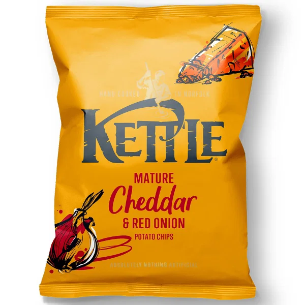 Kettle Chips - Mature Cheddar & Red Onion 130g