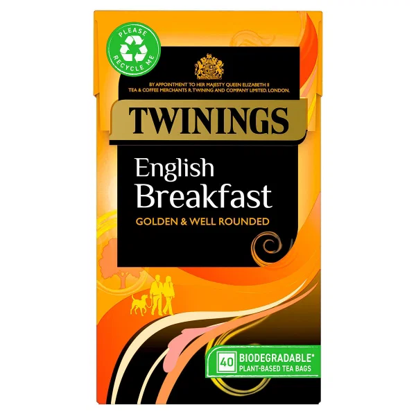 Twinings Tea Bags - English Breakfast 40 tea bags