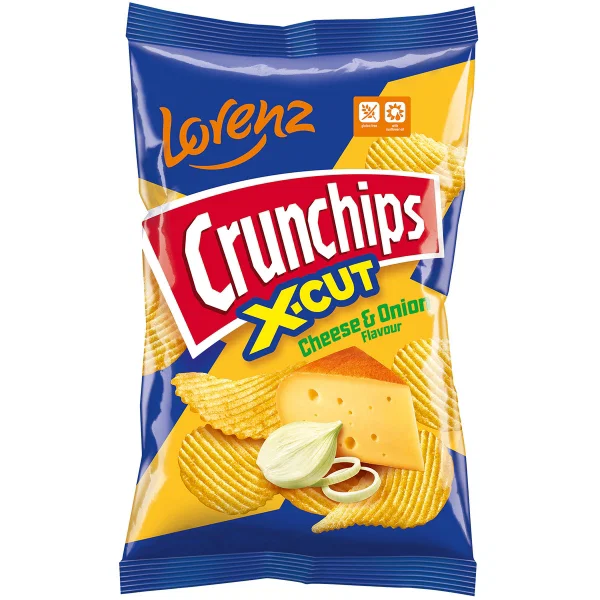 Lorenz - Crunchips X-Cut Cheese & Onion 130g