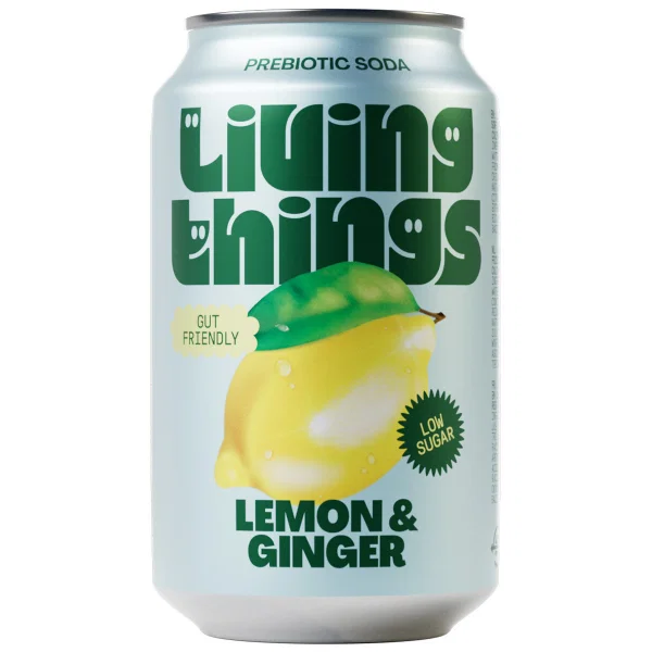 Living Things - Lemon & Ginger Natural Soda 330ml