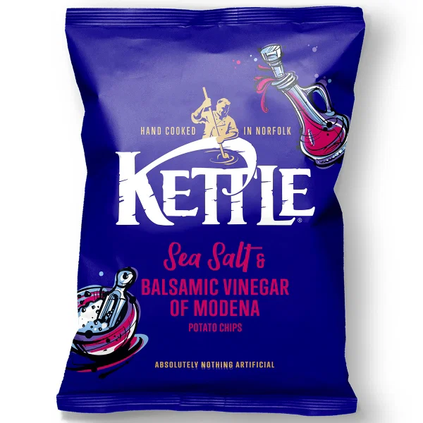 Kettle Chips - Sea Salt & Balsamic Vinegar of Modena 130G