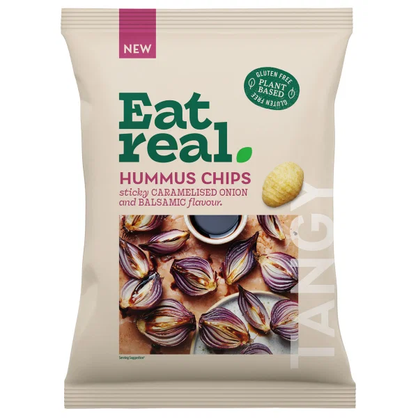Eat Real GF - Hummus Caramelised Onion & Balsamic (110g)