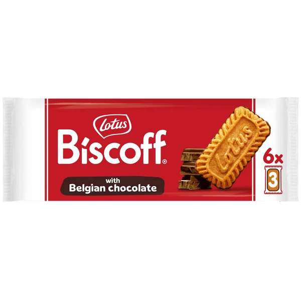 Lotus - Biscoff Belgian CHOCOLATE Coated Biscuits 132g
