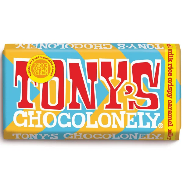 Tony's Chocolonely - Milk Choc Caramel Rice Crispy 180g