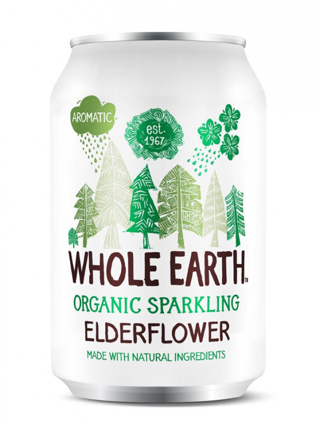 Whole Earth Organic Sparkling Drink - Elderflower 330ml