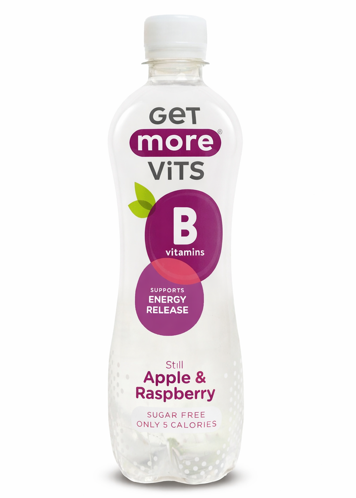 Get More Vits Still Vitamin Water - PET Apple and Raspberry 500ml