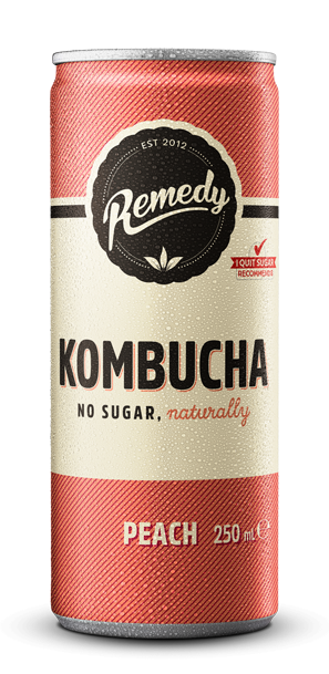 Remedy Kombucha Cans - CAN Peach  250ml 