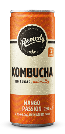 Remedy Kombucha Cans - CAN Mango & Passion 250ml