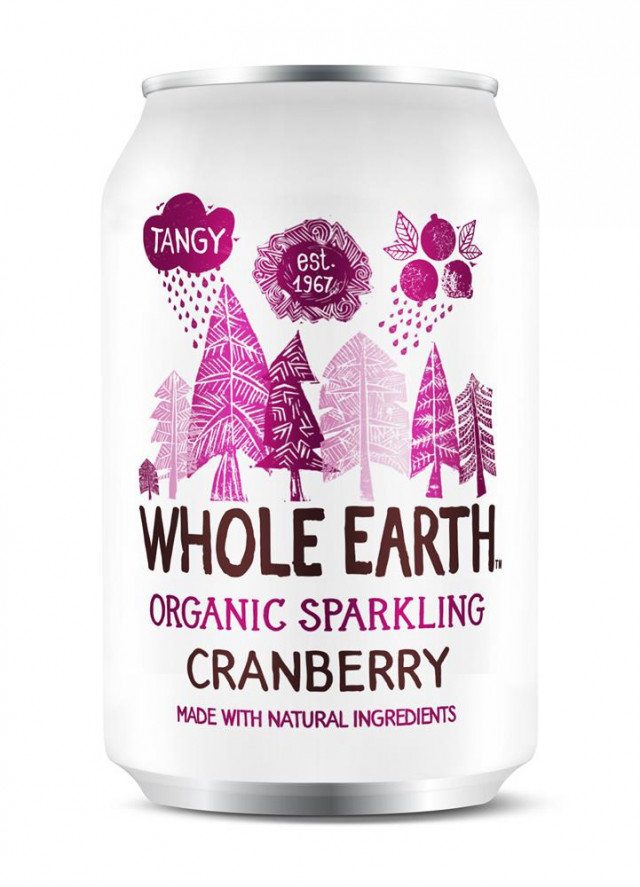 Whole Earth Organic Sparkling Drink - Cranberry  330ml