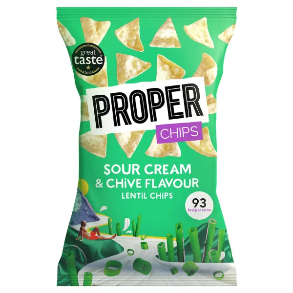 PROPER - CHIPS Sour Cream & Chive Lentil Chips 85g